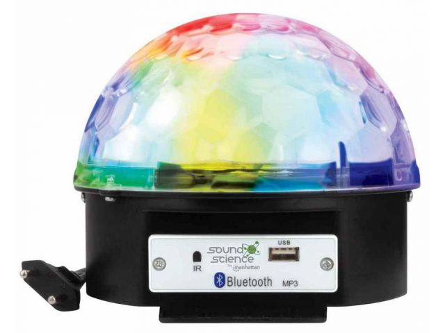 Bluetooth zvučnik MANHATTAN, disko lopta, RGB