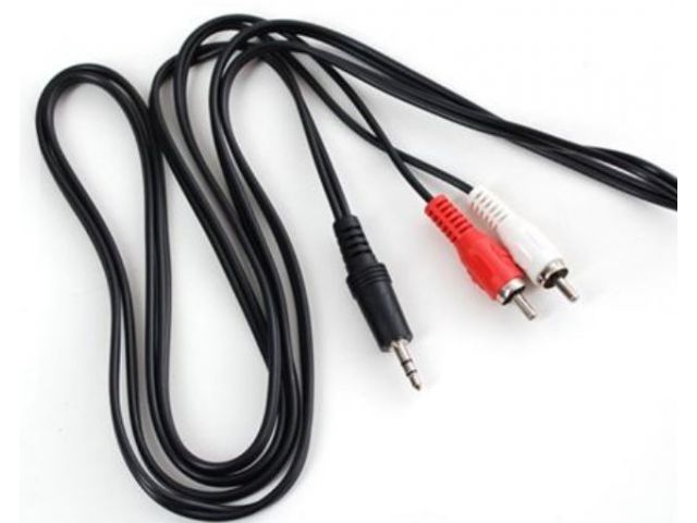 Audio kabel MSI 0533594, 3.5mm (m) na 2xRCA (m), 2m, crni