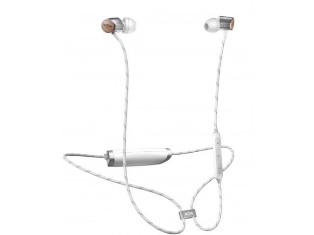 Bluetooth slušalice HOUSE OF MARLEY Uplift, In-ear, bežične, drvo, srebrne