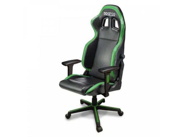 Gaming stolica SPARCO Gaming Icon, crno-zelena