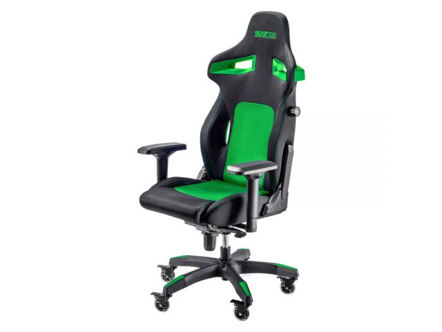 Gaming stolica SPARCO Stint, crno-zelena