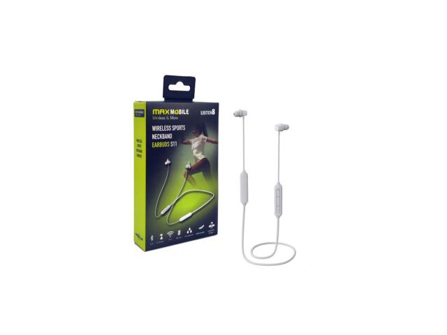 Bluetooth slušalice MAXMOBILE S11 STEREO, bijele