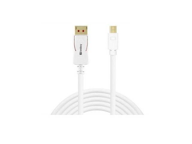 Video kabel SANDBERG DisplayPort DP(m) na mini DP(m) v1.4 8K, 2.0m, bijeli
