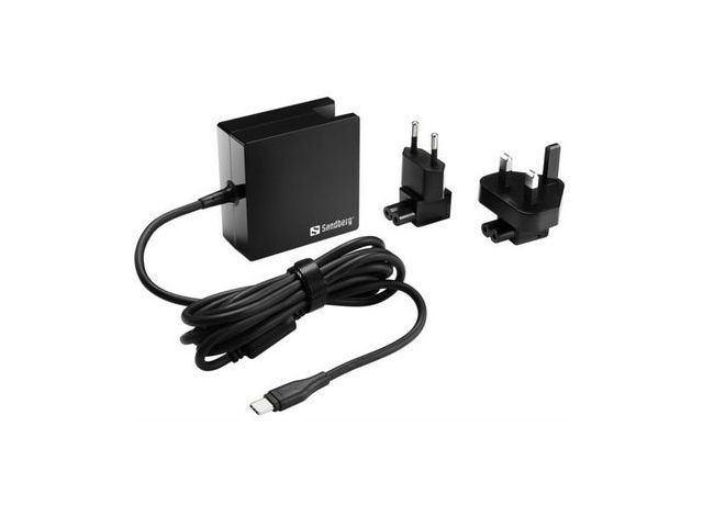 Kućni punjač SANDBERG, USB-C, 65W, EU, UK, putni