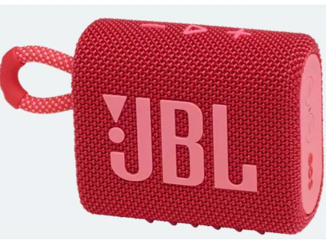Bluetooth zvučnik JBL Go 3, BT5.1, prijenosni, vodootporan IP67, crveni
