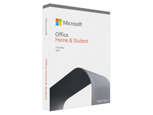 Programski paket MICROSOFT Office Home & Student 2021, ENG, za PC i Mac, Medialess, 79G-05388