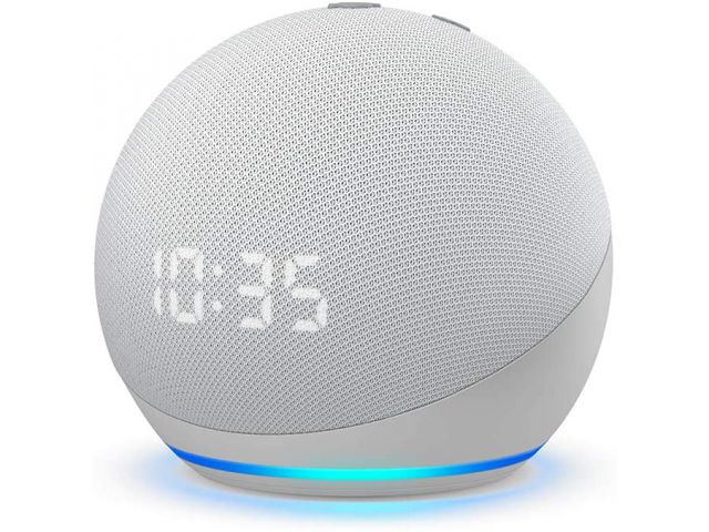 Bluetooth zvučnik AMAZON Echo Dot (4th Generation), Alexa, sa satom, bijeli
