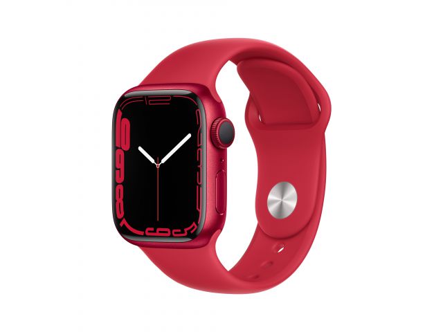 Pametni sat APPLE Watch Series 7 GPS, 41mm (PRODUCT)RED Aluminium Case with (PRODUCT)RED Sport Band - Regular (mkn23vr/a)