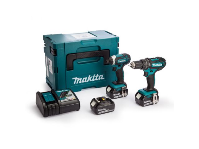 Akumulatorski set MAKITA DLX2131JX1 (DHP482,DTD152,DC18RC,BL1830Bx3)