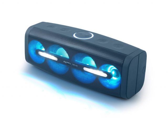 Bluetooth zvučnik MUSE M-830 DJ, NFC, AUX, IPX4, plavi