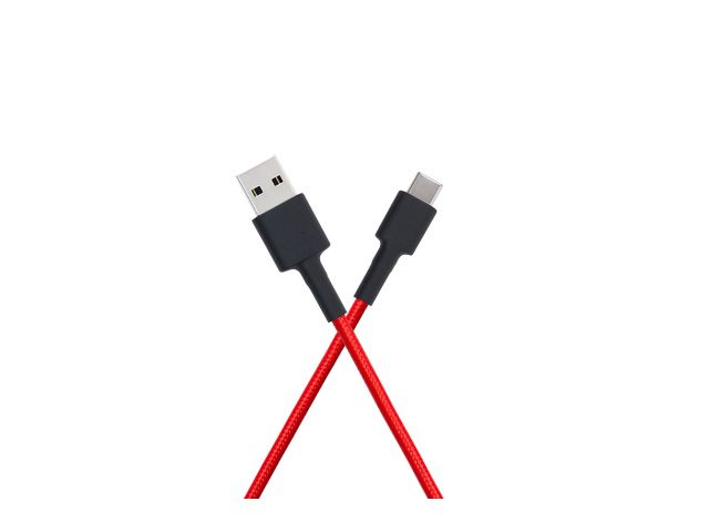 Kabel XIAOMI Braided, USB Type-A (m) - USB Type-C (m), 100cm, crveni