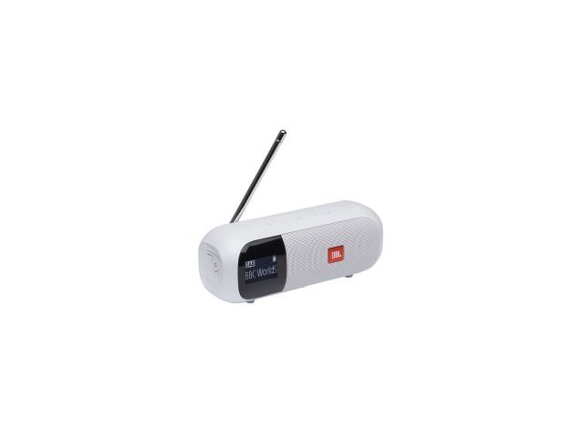 Bluetooth zvučnik JBL Tuner 2, prijenosni, FM/DAB/DAB+ radio, vodootporan IPX7, bijeli