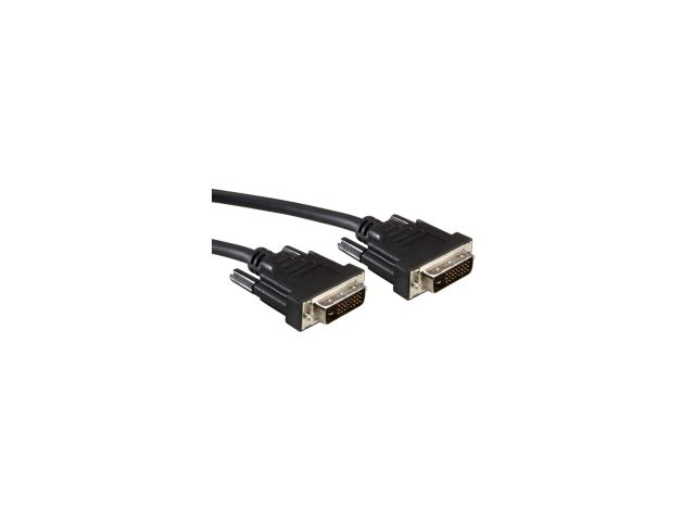 Video kabel ROLINE DVI kabel, DVI-D (24+1) Dual Link, M/M, 20m, crni
