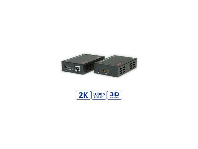 Adapter ROLINE HDMI Extender over Twisted Pair, Cat.5/6, 100m