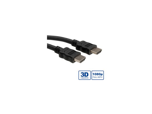 Video kabel ROLINE HDMI kabel sa mrežom, HDMI M - HDMI M, 10m