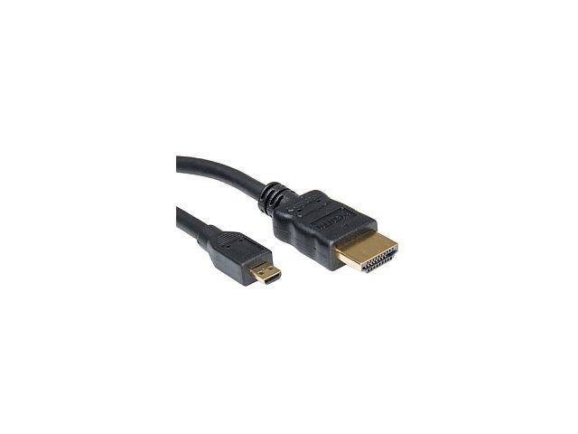 Video kabel ROLINE HDMI kabel sa mrežom, TIP A (M) - TIP D (M) (micro), 2.0m