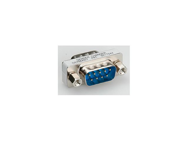 Video adapter ROLINE Mini Gender Changer DB9(m) na DB9(m), srebrni