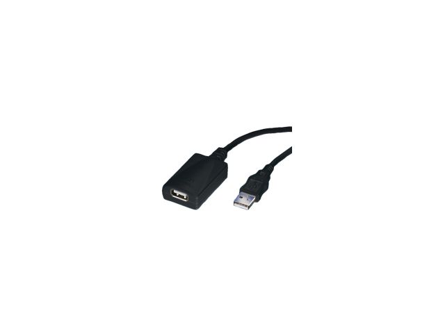 Kabel ROLINE USB-A(m) 2.0 na USB-A(ž) 2.0, 5m, produžni, crni
