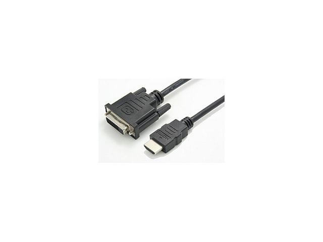 Video adapter ROLINE VALUE HDMI(m) na DVI(ž) 24+1, 0.15m, crni