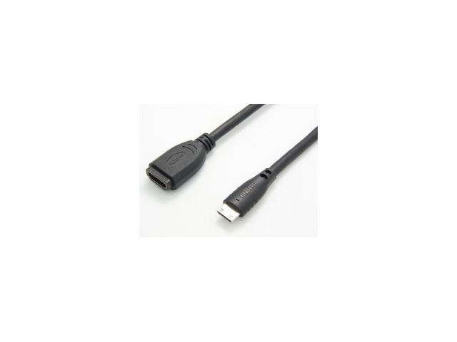 Video adapter ROLINE VALUE Mini HDMI(m) na HDMI(ž), 0.15m, crni