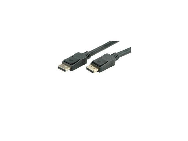 Video kabel ROLINE VALUE DisplayPort kabel v1.2 aktivni, M/M, 15m, crni