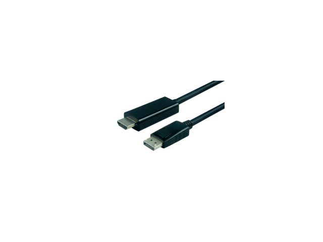 Video kabel ROLINE VALUE DisplayPort kabel v1.2, DP - UHDTV, M/M, 1.0m, crni