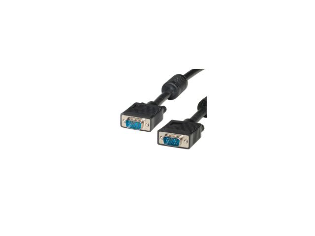 Video kabel ROLINE VALUE VGA(m) na VGA(m), 3.0m, HD15, crni