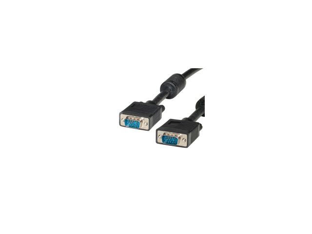 Video kabel ROLINE VALUE VGA(m) na VGA(m), 6m, HD15, crni