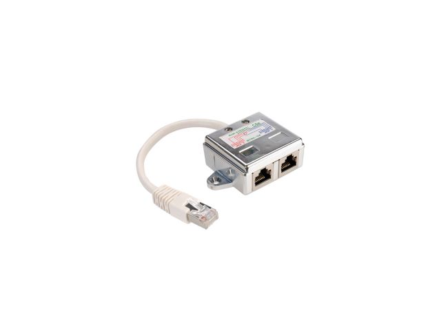Mrežni adapter ROLINE VALUE Y (T) Spliter Cat.5e/Class D, 1×RJ45 - 2×RJ45, M/F, STP, srebrni