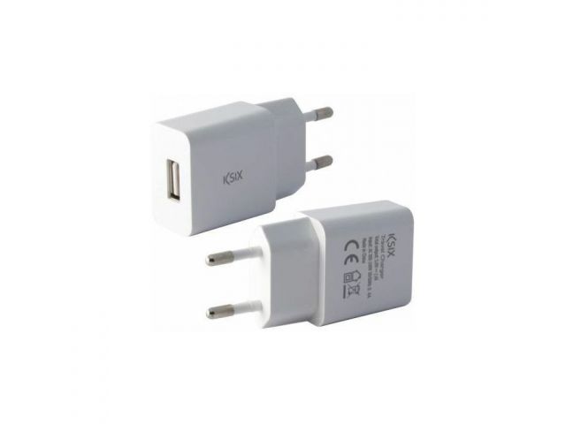 Punjač KSIX, putni, USB, 5V-2.1A