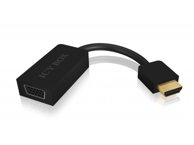 Adapter ICY BOX IB-AC502, HDMI A-Type (m) na VGA (ž)