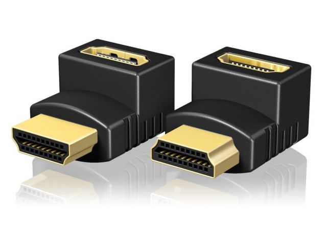Adapter ICY BOX IB-CB009-1, HDMI (m) na HDMI (ž), u obliku slova L, set od 2 komada