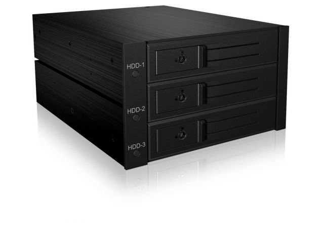 Ladica za HDD/SSD ICY BOX IB-563SSK, za ugradnju 3x SATA 3.5
