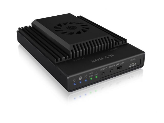 Docking stanica ICY BOX IB-2912MCL-C31, 2x M.2 NVMe SSD, USB-C, kloniranje