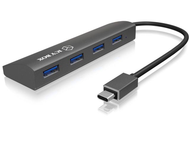 USB-C HUB ICY BOX IB-AC6405-C, 4-port, 4x Type-A USB 3.0