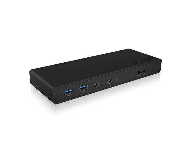 Docking stanica ICY BOX IB-DK2245AC, USB-C na 2x USB-C, 3x USB-A 3.2, 1x RJ45, 2x HDMI, 2x DP