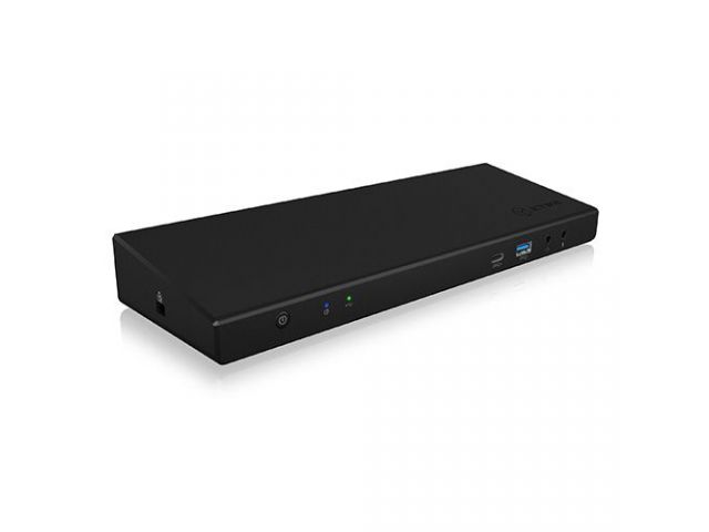 Docking stanica ICY BOX IB-DK2244AC, USB-C na 1x USB-C 3.0, 5x USB-A 3.0, 1x RJ45, 3x HDMI, 2x DP, 1x 3.5mm
