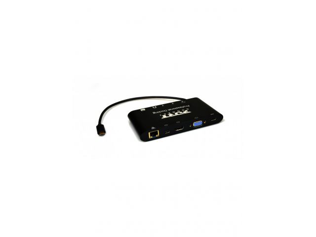 Docking stanica PORT travel 1X4K, HDMI, mDP, VGA, RJ45, 3xUSB 3.0, microSD, 3.5mm