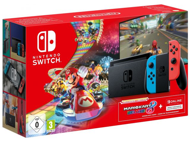 Igraća konzola NINTENDO SWITCH, Mario Kart 8 Deluxe Edition, crveni i plavi Joy-Con + 3mj Nintendo Switch Online