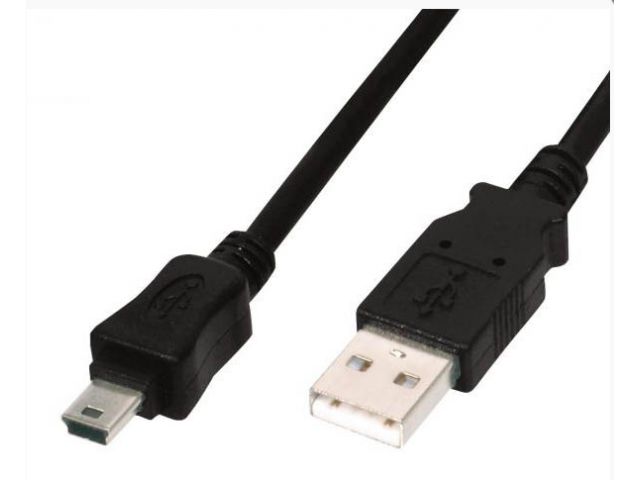 Kabel ROLINE USB2.0 kabel TIP A(M) na Mini 5-pin(M), 1.8m, crni