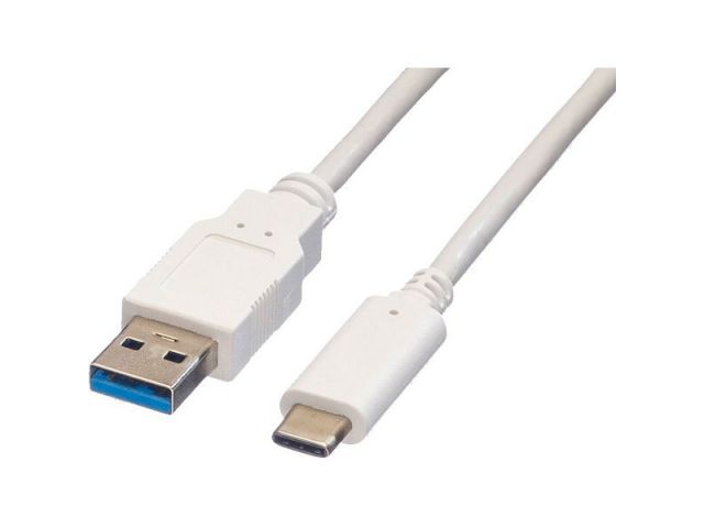 Kabel ROLINE VALUE USB-C(m) 3.2 na USB-A(m) 3.2, 1m, bijeli