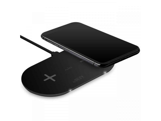 Bežični punjač PURO Fast Wireless QI, Maximalna snaga 20W, crni