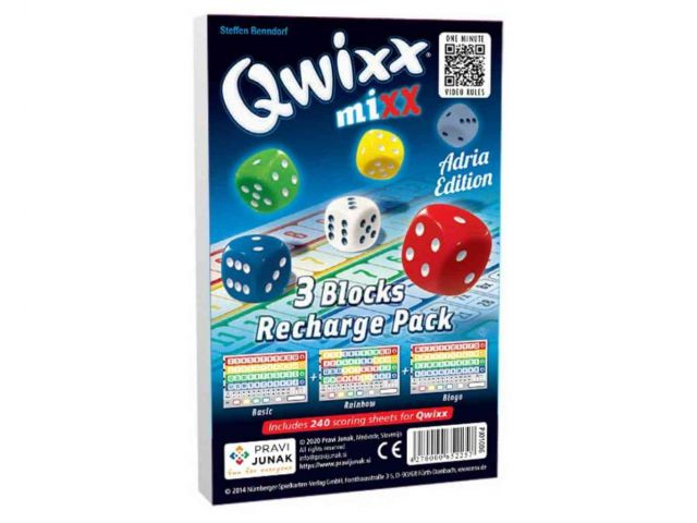 Društvena igra, QWIXX MIXX RECHARGE PACK (HR), 2-5 igrača, dob 8+