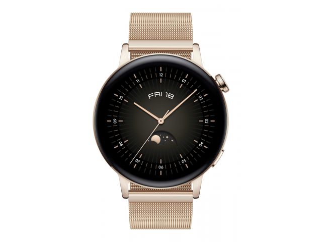 Pametni sat HUAWEI Watch GT 3, 42mm, zlatni + poklon plava i smeđa narukvica