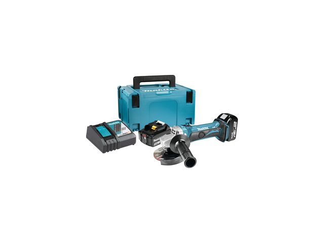 Brusilica MAKITA DGA452RFJ, 18V, 2x3Ah, 115mm, aku
