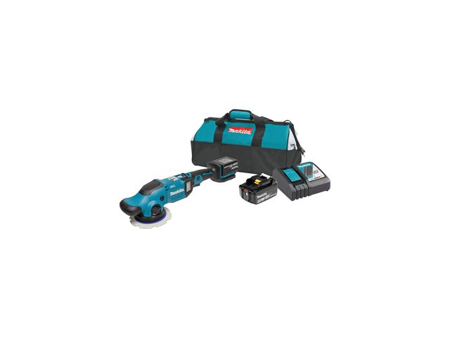 Brusilica MAKITA DPO600RTE, za poliranje, ekscentar, 18V, 150mm, 2x5Ah