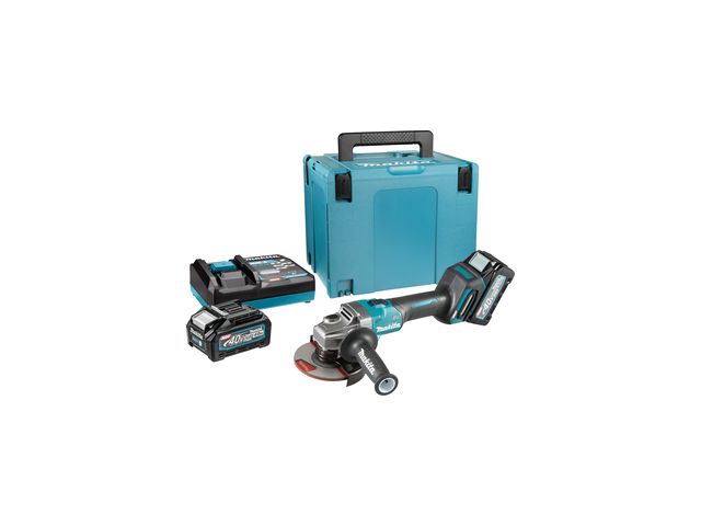Brusilica MAKITA GA008GM201, 125mm, 40V max, 2x4.0Ah, aku