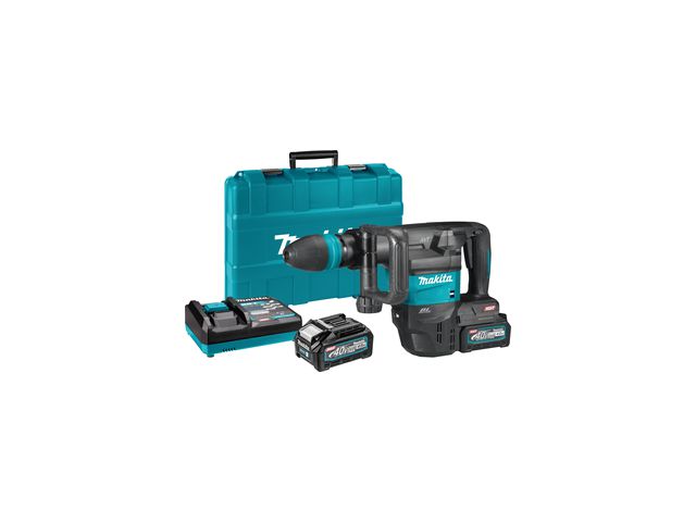 Čekić MAKITA HM001GM201, udarni, 40V, aku + Brusilica MAKITA GA038GZ