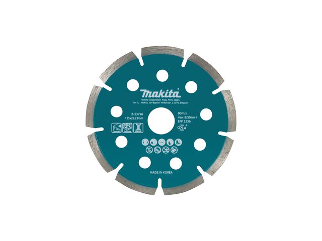 Ploča MAKITA B-53796, dijamantna, za beton i granit, 125mm