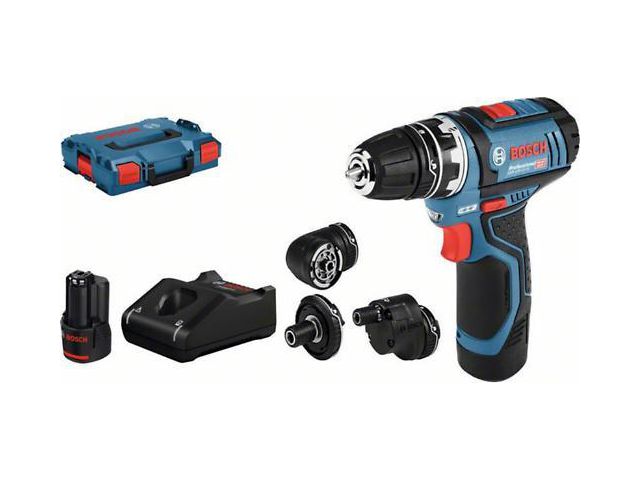 Bušilica BOSCH GSR 12V-15 FC PROFESSIONAL, 2x12V, 2.0Ah, Lboxx, set, aku